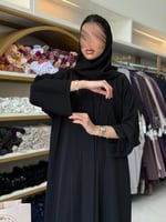 عباية سعاده بقماش انترنت بتطريز ناعم