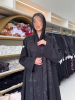 عباية شيلاء بقماش كريب الاناقة بتطريز انيق 3