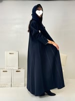 تشكيلة شتاء 2024 - عباية ليرين جوخ شتوي كحلي