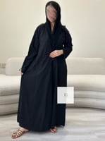 جديد الصيف | كريب طلس بتطريز - اسود