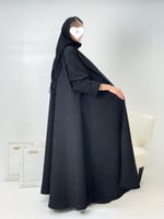 تشكيلة شتاء 2024 - عباية شغف كلوش بقماش شامواه وجا...