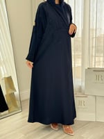 عباية مريم | بقماش بلاك بيري نص كلوش كحلي