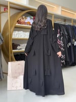 عباية الاميره كريب الابداع مزين بكلف شك