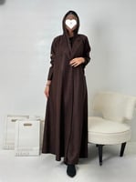 تشكيلة شتاء 2024 - عباية ميلينا بقماش شامواه مطرز...