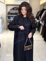 بليزر | عباية تايلا بقماش كريب ايطالي تدخيلات كحلي