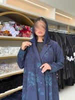 عباية انتصار حرير كوري مورد كحلي