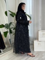 سماهر | تل مطرز اسود