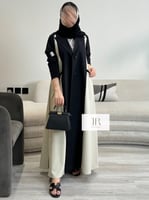 عباية حوراء l بليزر سبيشال بيج وكتان - اسود (3)