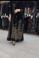 عباية الترف بقماش شيفون مخمل مبطن برسم انيق