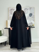 عباية فيور | اسود مع كحلي