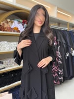 عباية الاميره كريب الابداع مزين بكلف شك