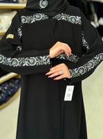 عباية بيان كريب الابداع تدخيلات تطريز سماوي