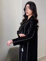 بليزر | اروى بقماش كريب رموش بحياكة يدويه ملون