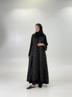 عباية عفيفه بقماش انترنت بكسرات مطفي ١