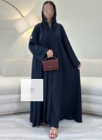 عباية بلاك بيري دبل كلوش - كحلي