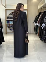 بليزر | عباية تايلا بقماش كريب ايطالي تدخيلات بيج