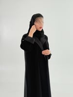 عباية دلال بقماش كريب الابداع تدخيلات جوخ