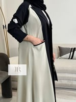 عباية حوراء l بليزر سبيشال بيج وكتان - اسود (3)