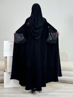 عباية رتال ا بقماش كريب الابداع بكم جاكار موف