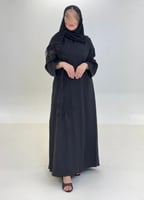 عباية عهود بقماش كريب باربي بشك