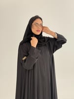 عباية فوز بقماش حرير7 R تربل كلوش