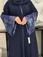 عباية ارام ا بقماش شيفون كحلي