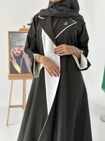 National day abaya | عباية الصرمه زيتي