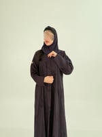 عباية حنين بقماش اورجنزا فلوك مخرم موف