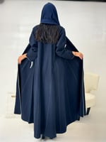 تشكيلة شتاء 2024 - عباية ليرين جوخ شتوي كحلي