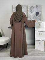 عباية عهد | قماش رموش عشبي