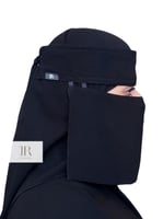 نقاب بقماش كوري قصير مغاطين عادي