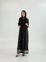 عباية دلع بقماش كريب ملكي تدخيلات جبير ملكي 2