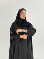 عباية فوز بقماش حرير7 R تربل كلوش