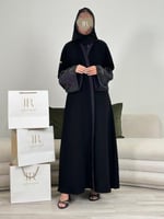 عباية رتال ا بقماش كريب الابداع بكم جاكار موف