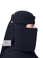 نقاب بقماش كوري قصير | مغاط مائل ، بدون مقوى