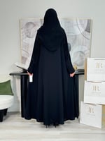 عباية اماليا ا بقماش انترنت كويتي اسود