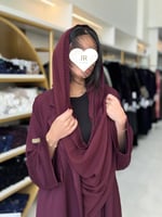 تشكيلة شتاء 2024 - عباية مايا بقماش كريب وافل استر...