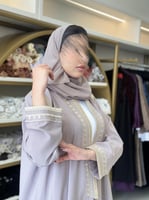 كولكشن رمضان ا عباية رويده بقماش كريب ويفر مطرز مو...