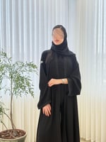 عباية سيلينا بقماش انترنت دبل كلوش