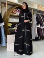 عباية عروبه بقماش انترنت بتطريز الوان