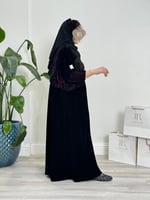 Winter collection ا عباية بلقيس مخمل كوري تطريز عن...