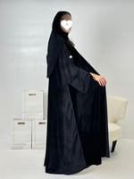 تشكيلة شتاء 2024 - عباية ايسون نص كلوش مخمل بكسرات...