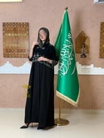 اليوم الوطني | عباية رؤية بقماش كريب الابداع بتطري...