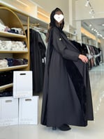 elegant collection - عباية مرام كريب دانسون مع مخم...