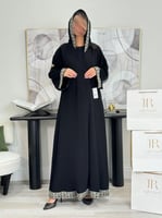 عباية شذى ا قماش ملكي كلفه فضي