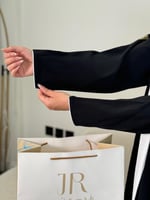 عباية الماس ا حرير مغسول مع فويل ابيض