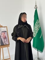 عباية طويقيه بليزر بقماش كريب اخضر