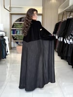 عباية مرسي بقماش مخمل تدخيلات كريب مزيونه