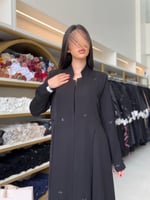 عباية سوار بليزر رسمي مزين بشك بقماش انترنت