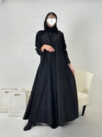 تشكيلة شتاء 2024 - عباية شغف كلوش بقماش شامواه وجا...